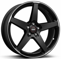 MOMO Five Star 8"X18-5/114  ET40 Matt Black Polished (700 Kg)